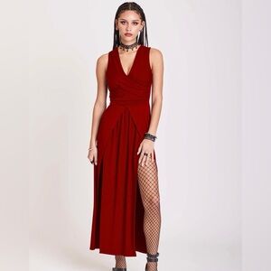 Midnight Hour Scarlet Twist Maxi Dress